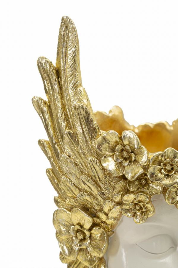 Escultura GLAM – Branco, Dourado