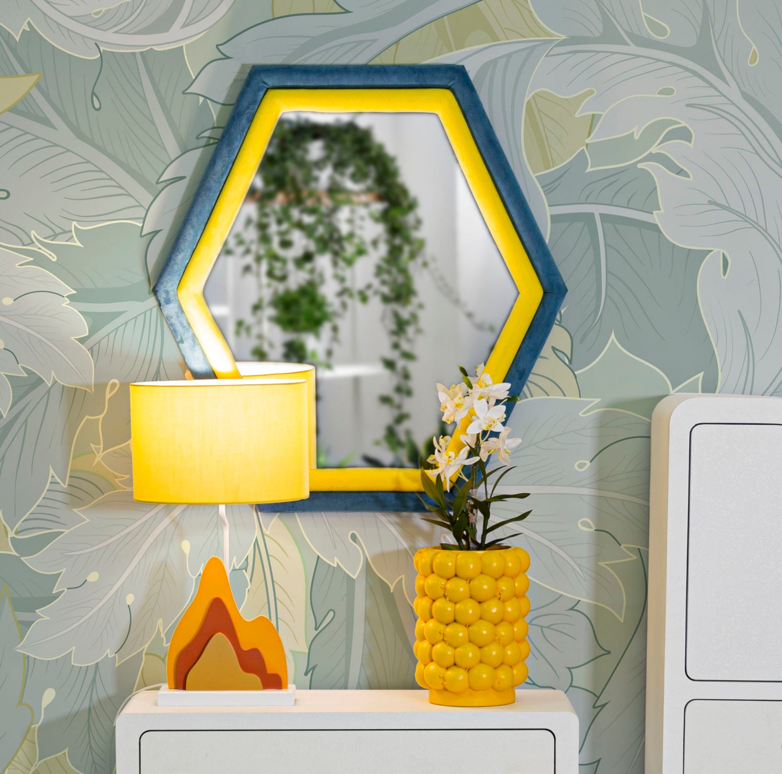 Espelho Hexagonal GLAM – Multicolor