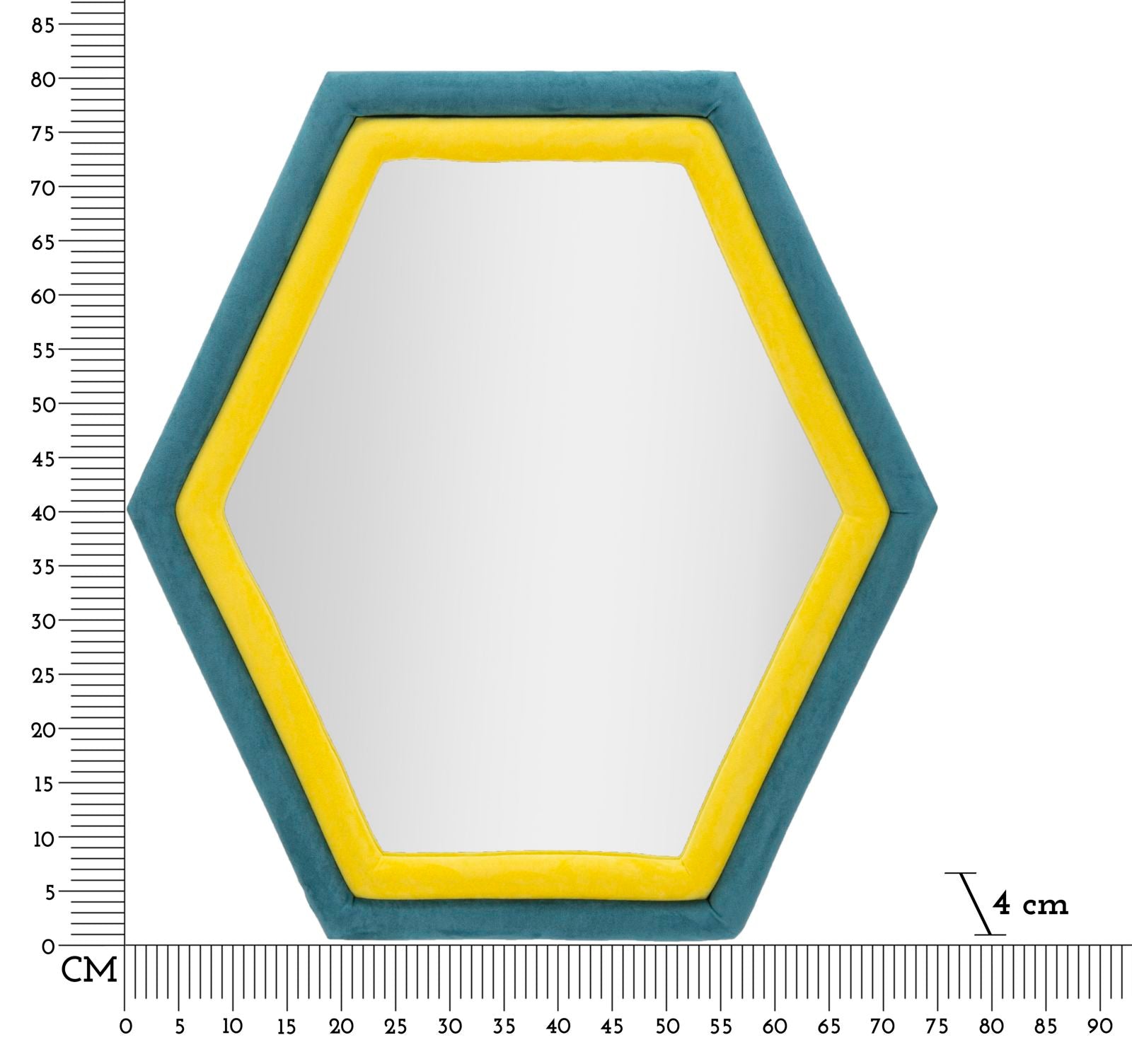 Espelho Hexagonal GLAM – Multicolor