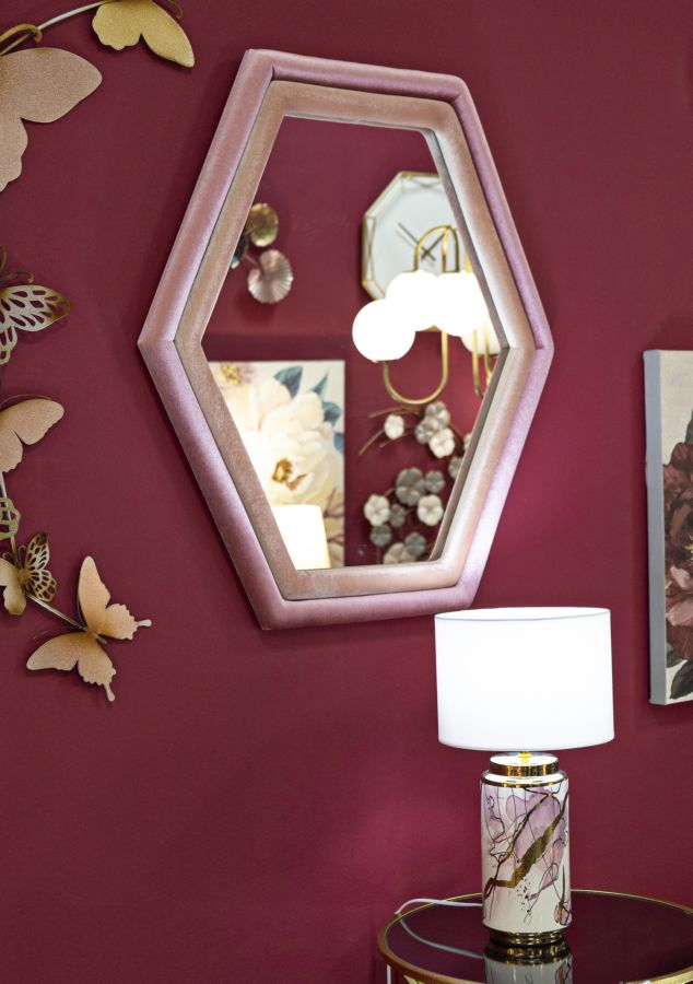 Espelho de Parede Hexagonal GLAM – Multicolor