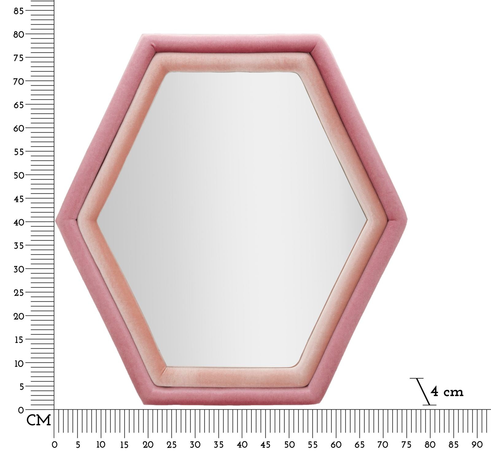 Espelho de Parede Hexagonal GLAM – Multicolor