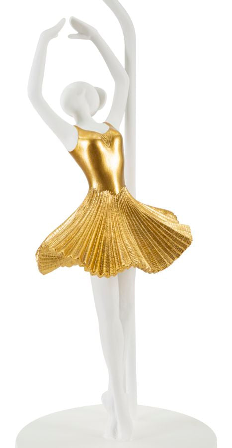 Candeeiro de Mesa GLAM – Dourado e Branco