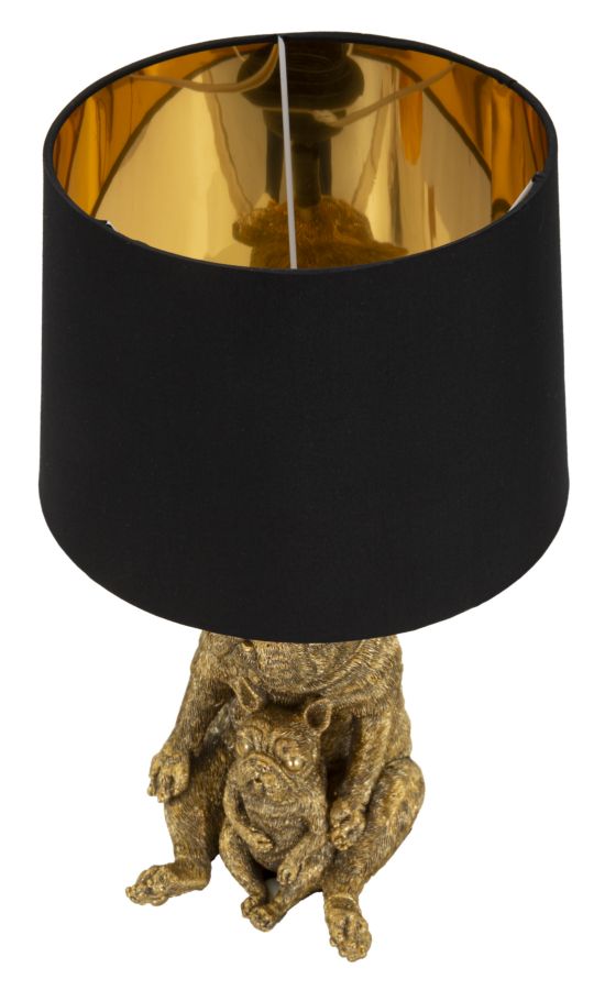 Candeeiro de Mesa MODERN – Dourado e Preto