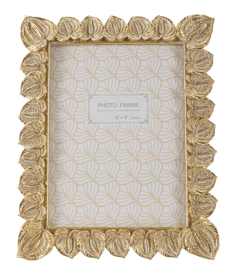 Moldura Rectangular GLAM – Dourada – 15x20 cm