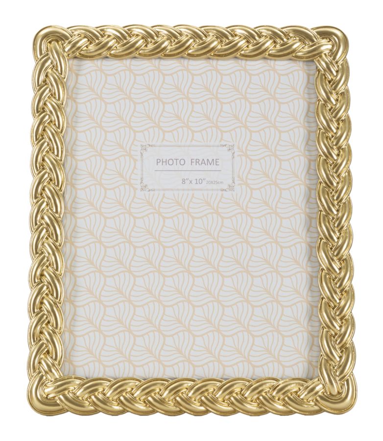 Moldura Rectangular GLAM – Dourada – 20x25 cm