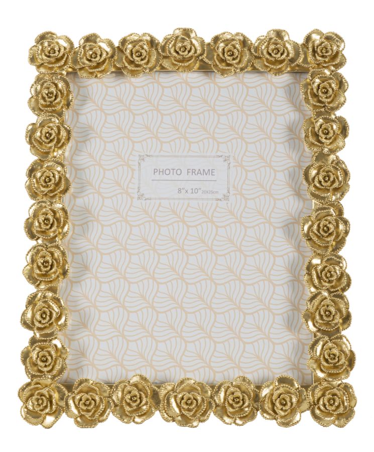 Moldura Retangular Free-standing GLAM – Dourado – 20x25 cm