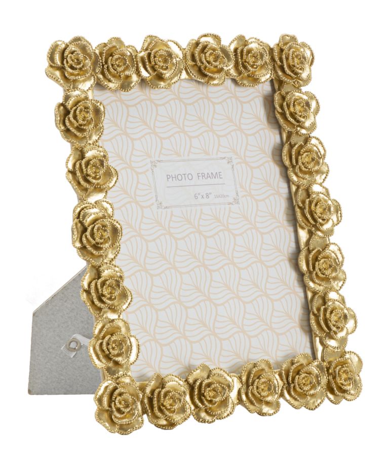 Moldura Rectangular GLAM – Dourado – 15x20 cm