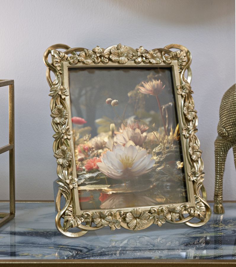 Moldura Rectangular GLAM – Dourado – 20x25 cm