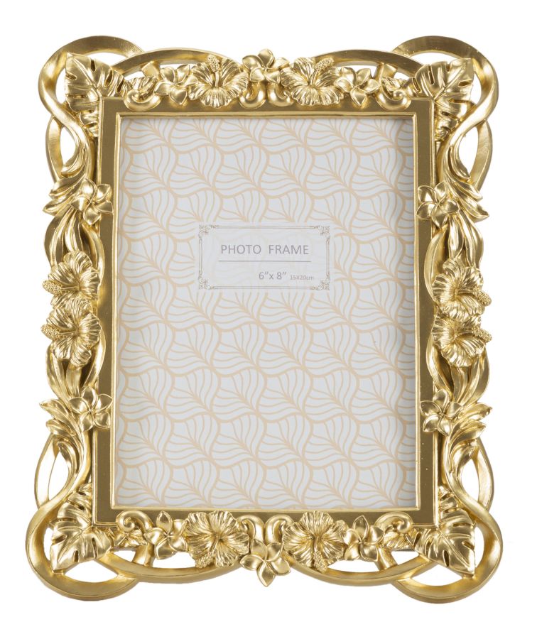 Moldura Retangular Free-standing GLAM – Dourada – 15x20 cm