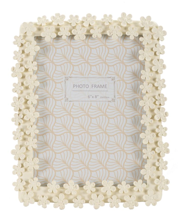 Moldura Retangular GLAM – Creme – 15x20 cm
