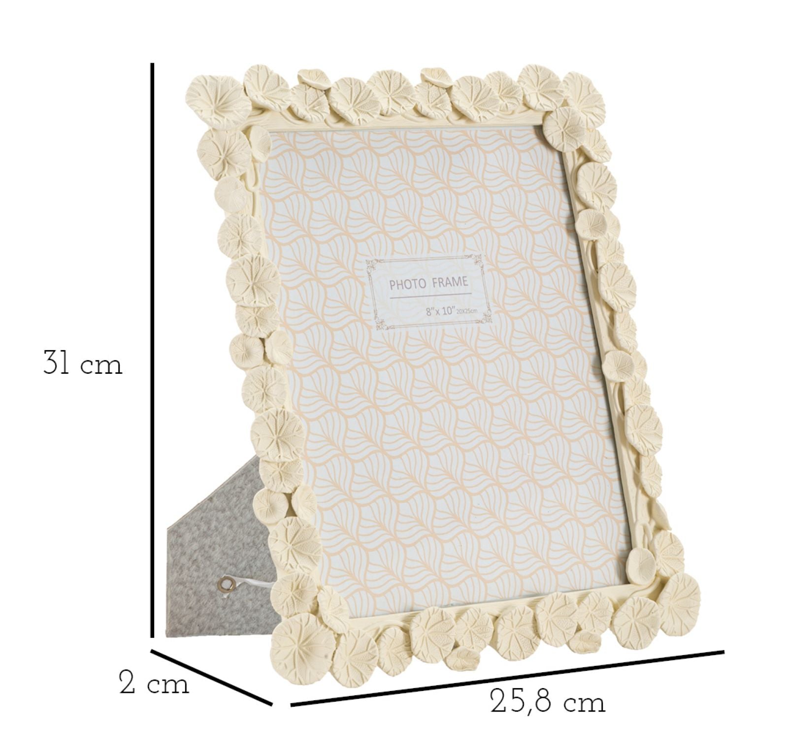 Moldura Rectangular GLAM – CREAM – 20x25 cm