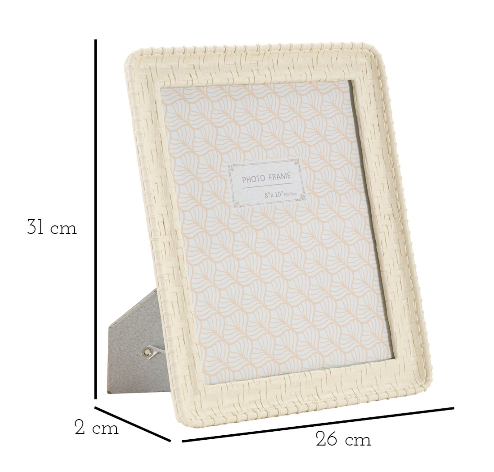Moldura Rectangular GLAM – Cream – 20x25 cm