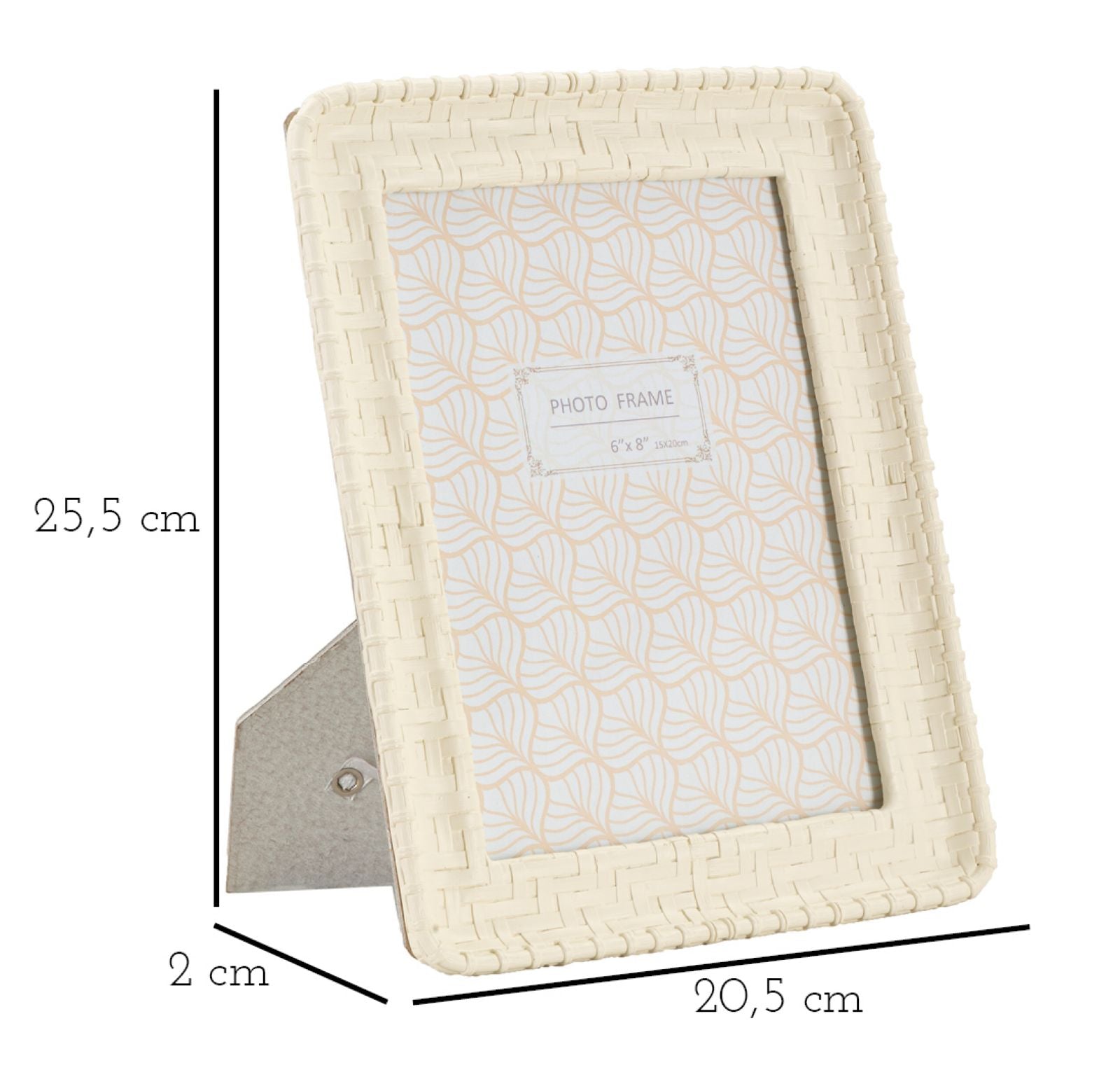 **** Moldura Rectangular GLAM – Cream – 15x20 cm

**