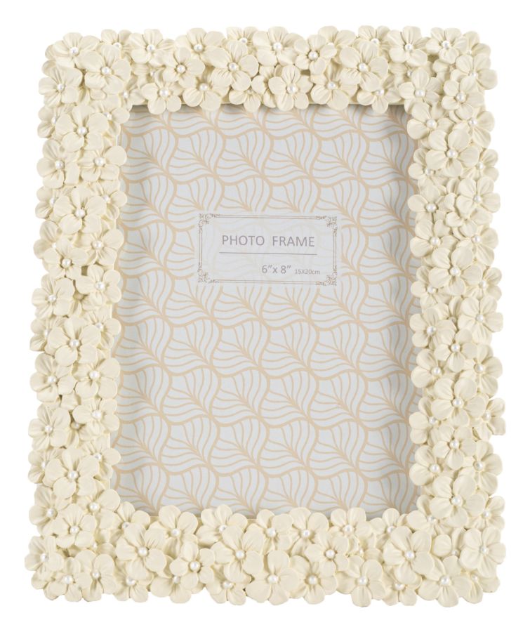 Moldura Retangular GLAM – Creme – 15x20 cm