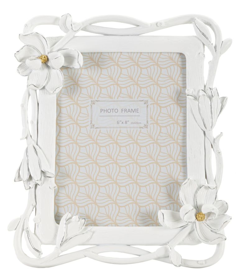 Moldura Rectangular GLAM – Branco – 15x20 cm