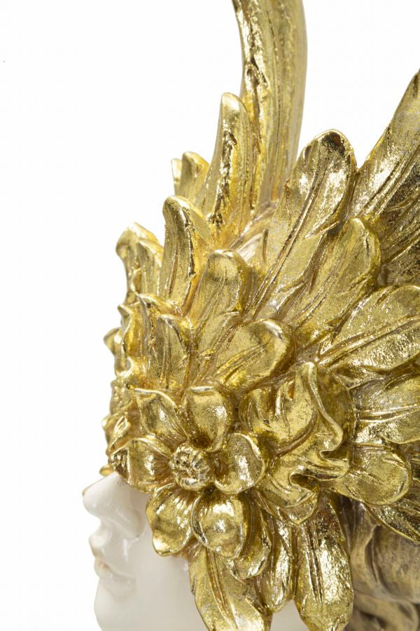 Escultura GLAM – Branco, Dourado