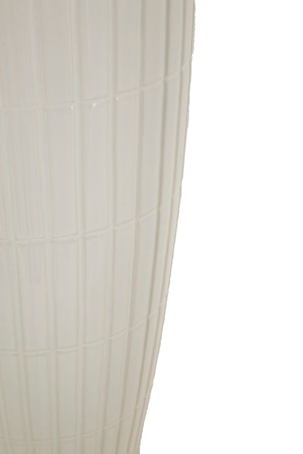 Vaso GLAM – Branco e Dourado