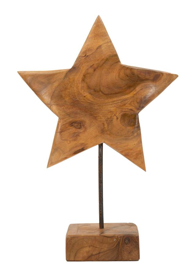 Escultura Estrela ETNICH – Castanho