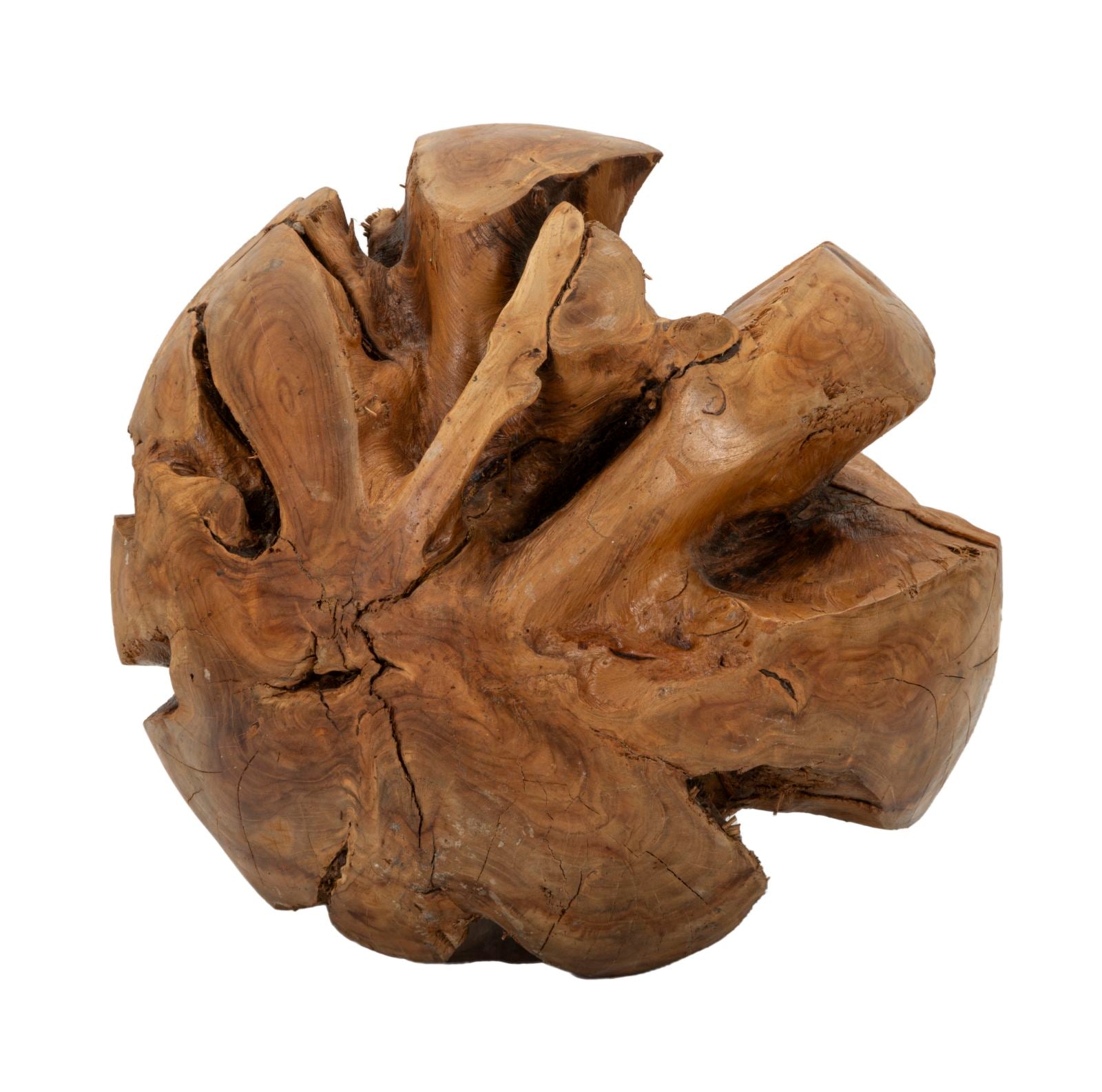 Bola em Teca Reciclada ETNICH – Castanho