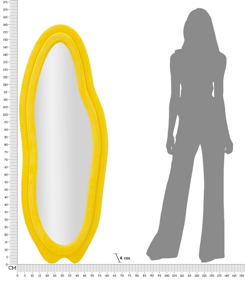 Espelho de Parede GLAM – Amarelo