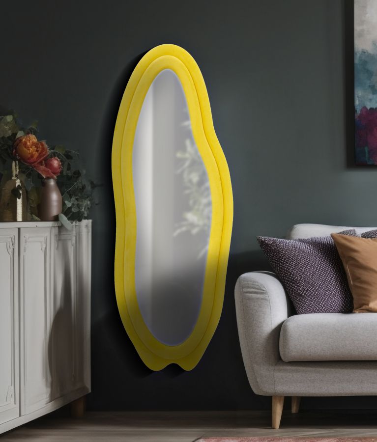 Espelho de Parede GLAM – Amarelo