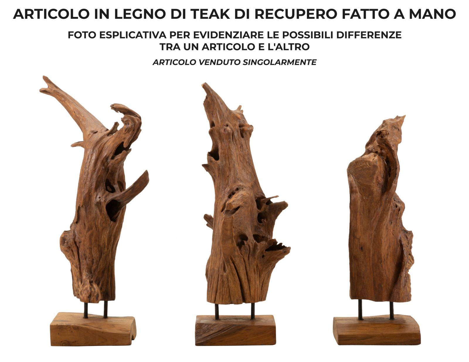 Escultura ETNICH – Castanha – Madeira de Teca