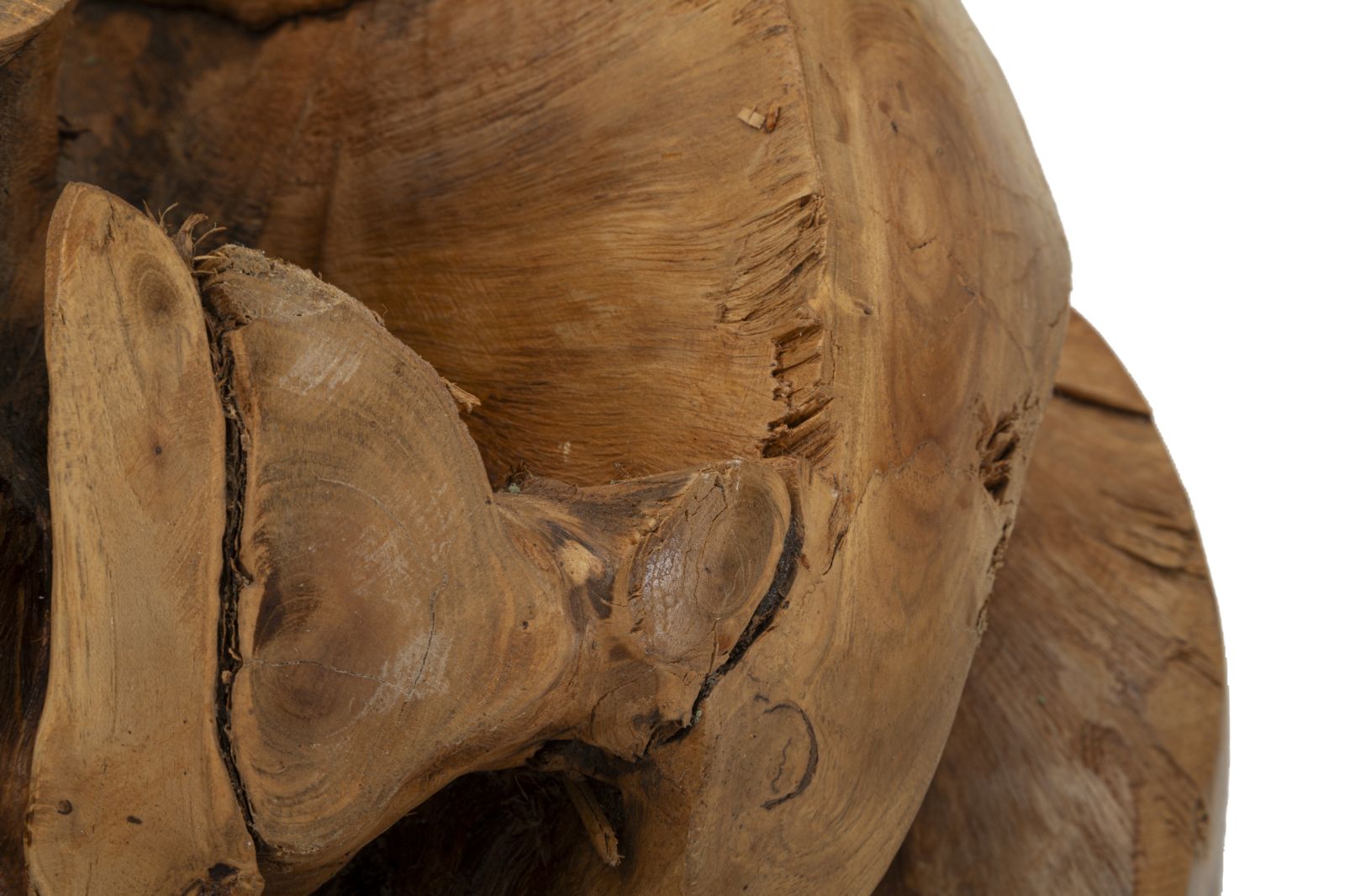 Bola em Teca Reciclada ETNICH – Castanho