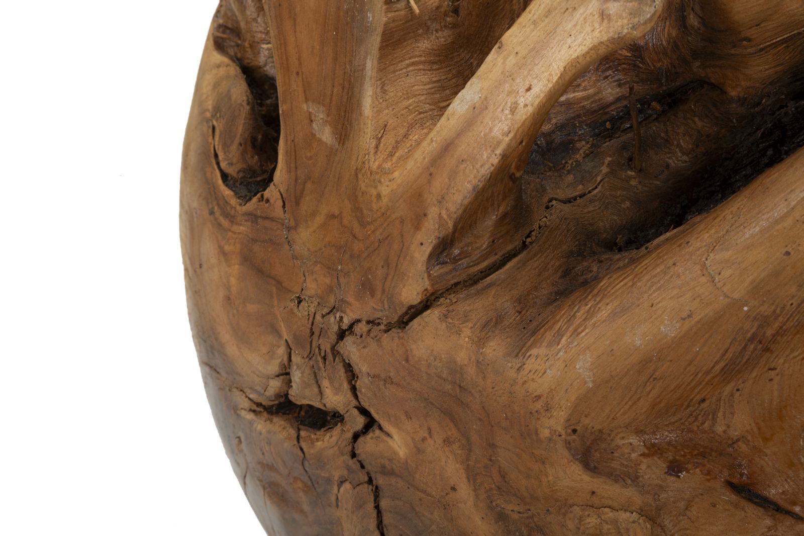 Bola em Teca Reciclada ETNICH – Castanho