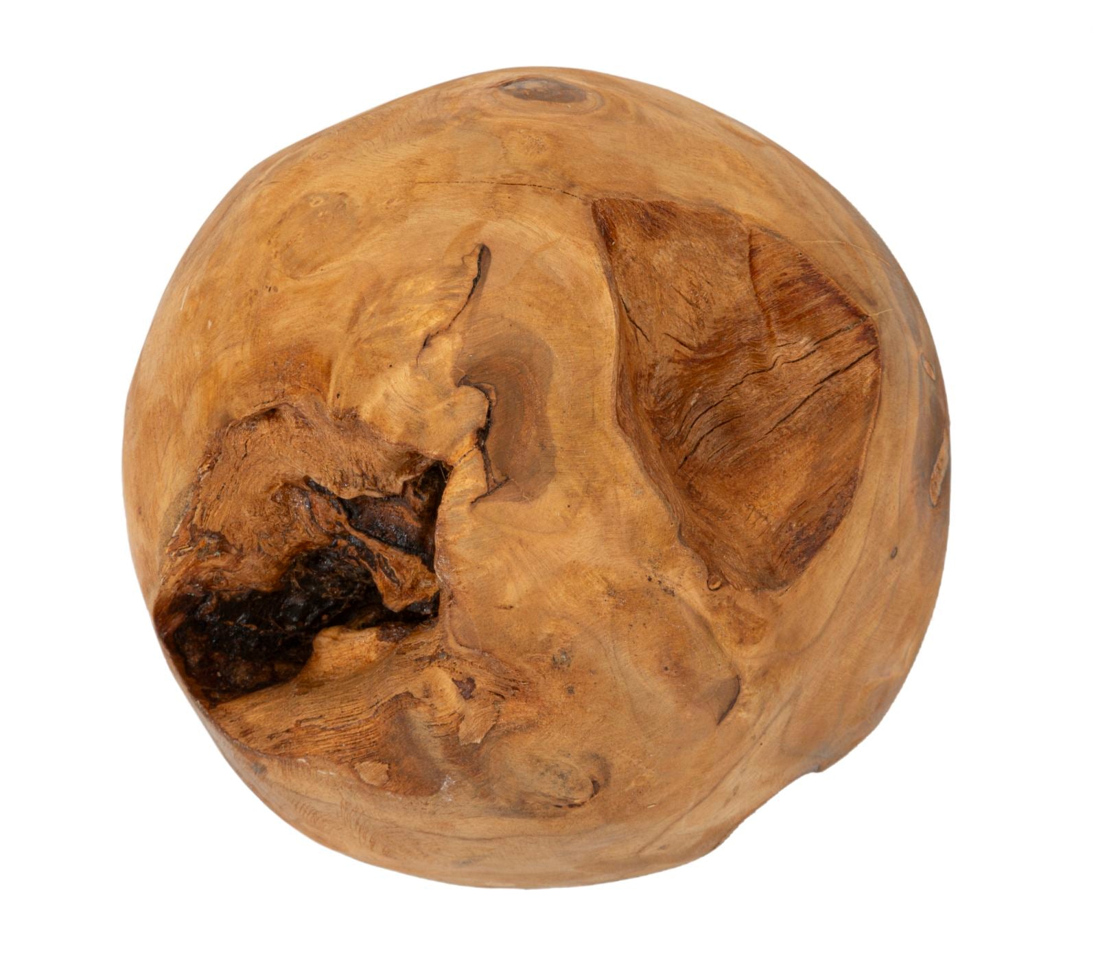 Bola de Teca Reciclada ETNICH – Castanho