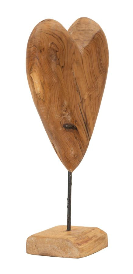 Escultura Coração ETNICH – Castanho