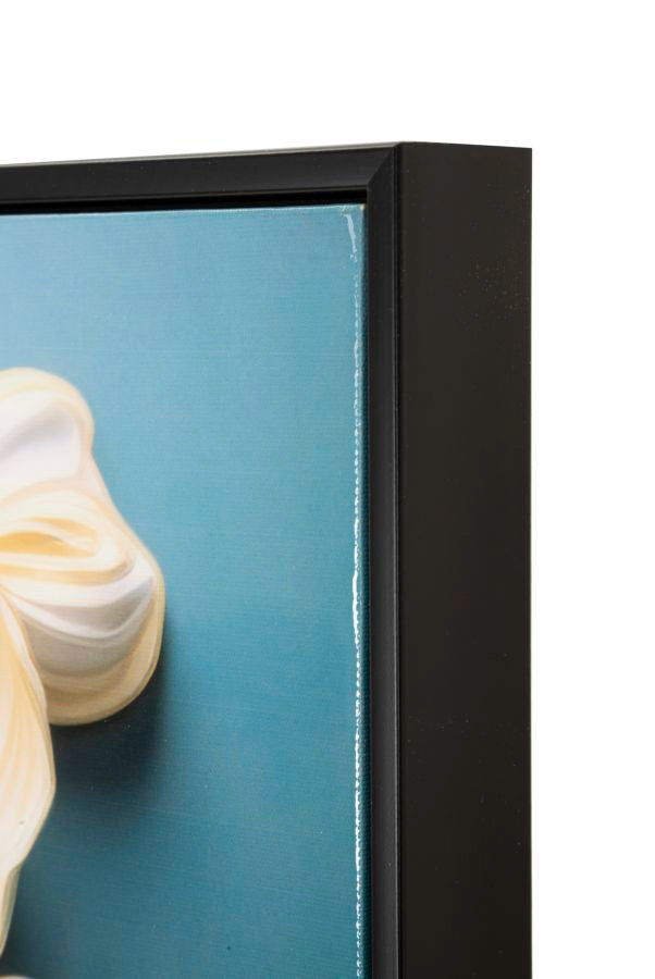 Pintura em tela – Multicolor – Madeira e metal