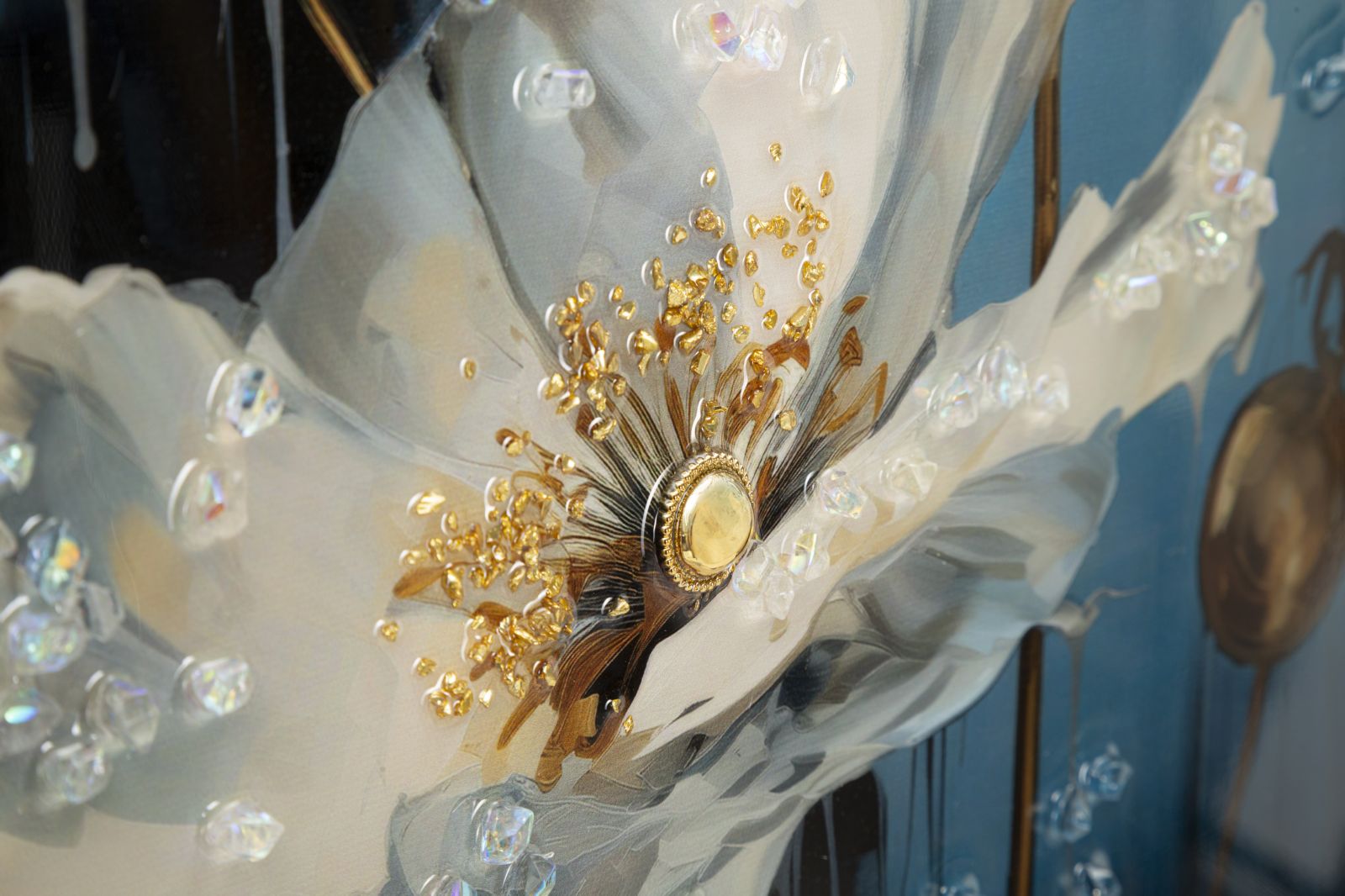 Pintura em Tela – Multicolor – Madeira – Metal