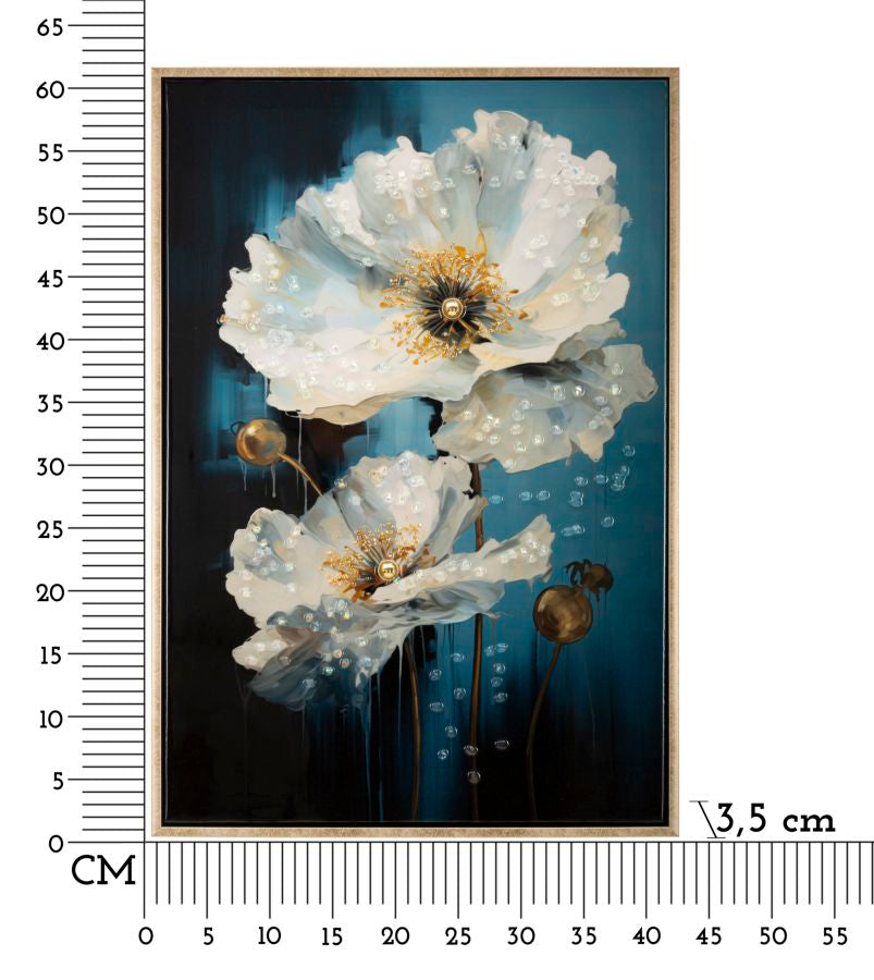 Pintura em Tela – Multicolor – Madeira – Metal