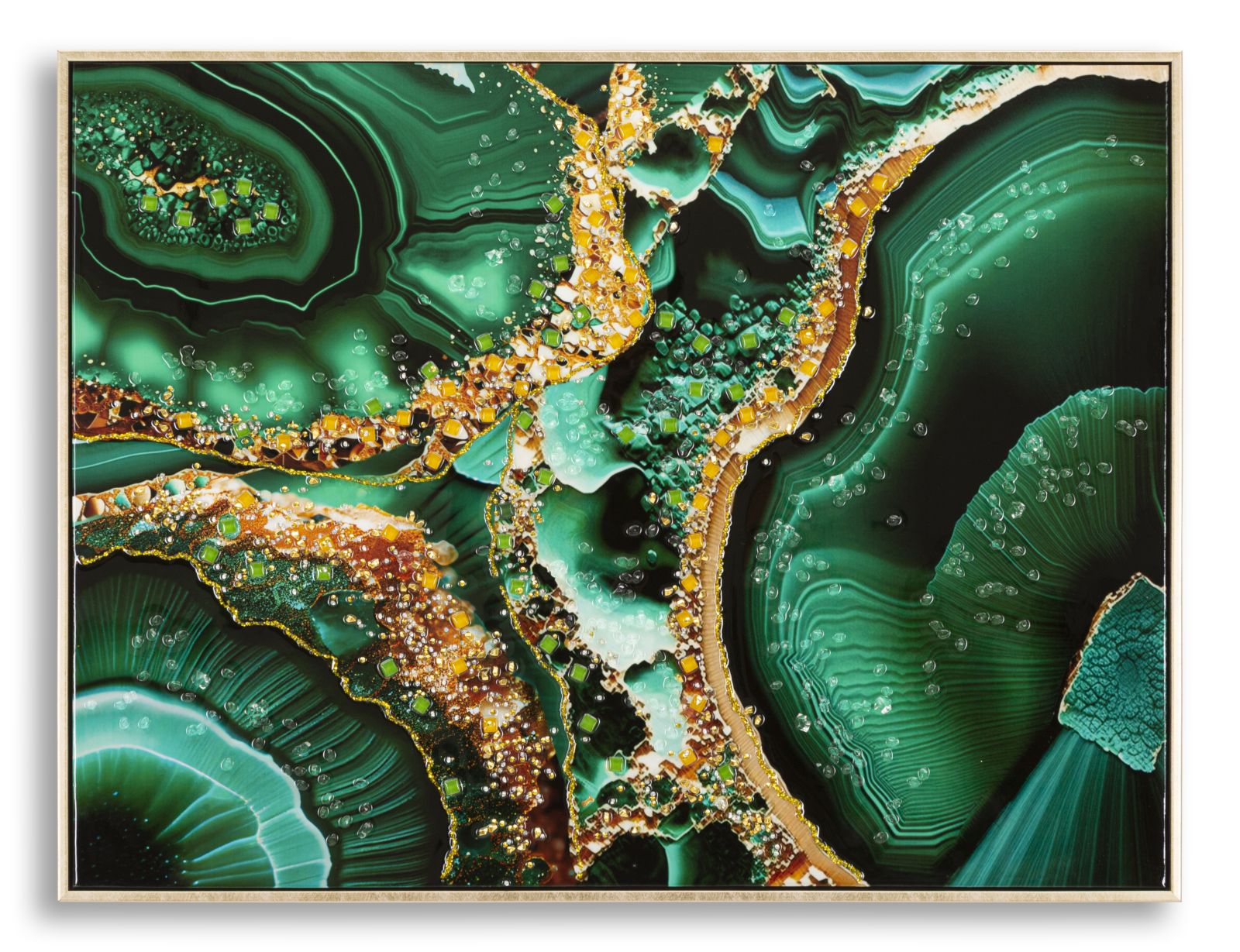 Pintura em Tela – Multicolor – Madeira – Metal