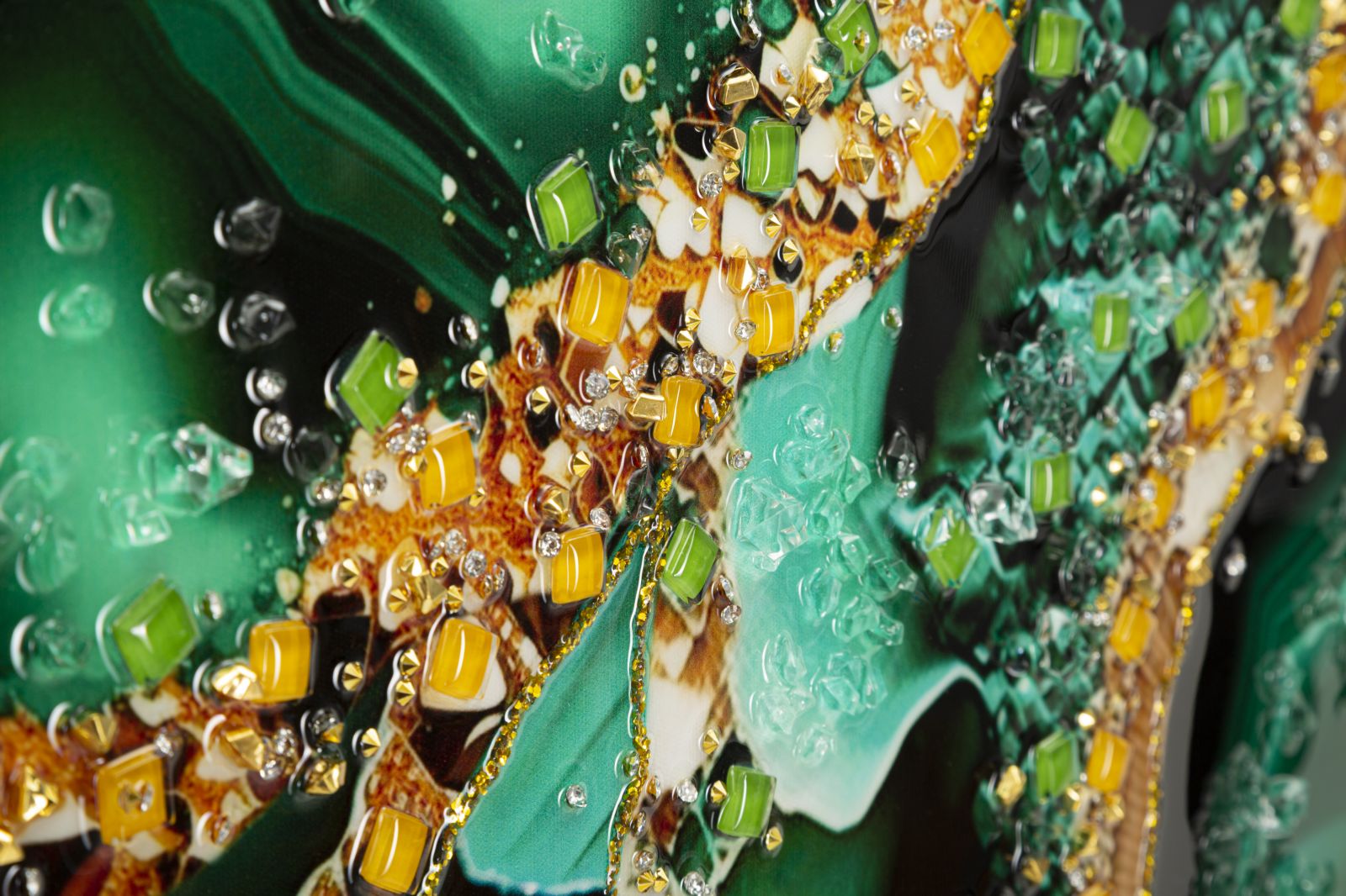 Pintura em Tela – Multicolor – Madeira – Metal