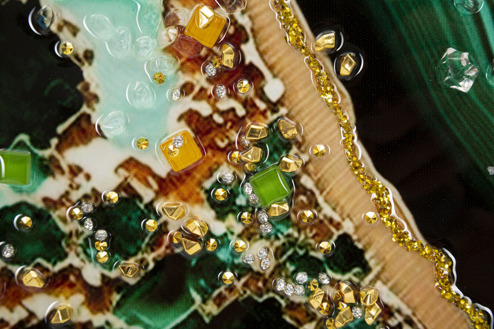 Pintura em Tela – Multicolor – Madeira – Metal