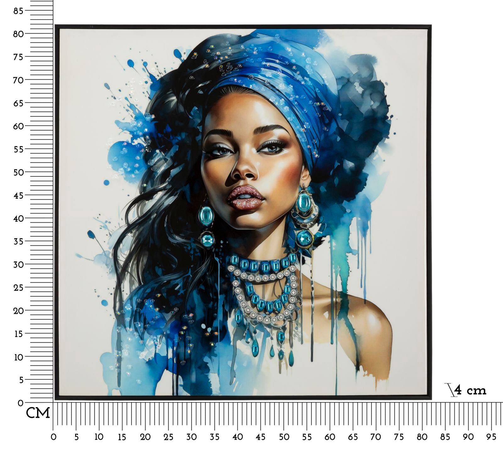 Pintura em Tela – Multicolor – Madeira de Abeto