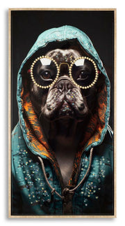 Quadro Moderno – Multicolor – Madeira – Metal