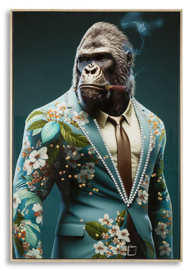 Pintura em Tela MODERN – Multicolor – Madeira