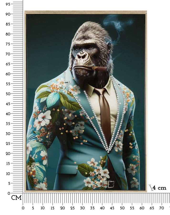 Pintura em Tela MODERN – Multicolor – Madeira