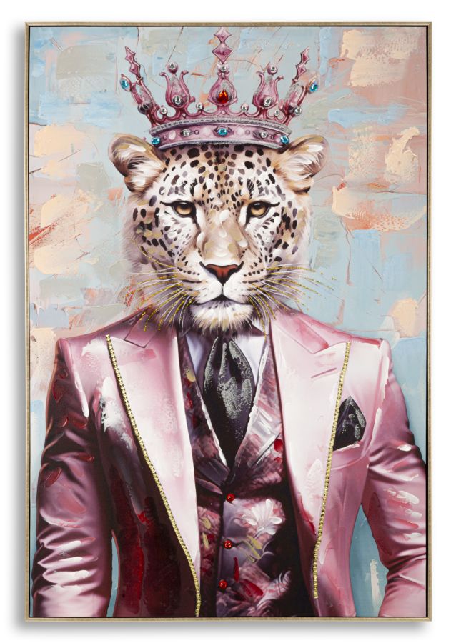 Pintura em Tela – Multicolor – Madeira – Metal