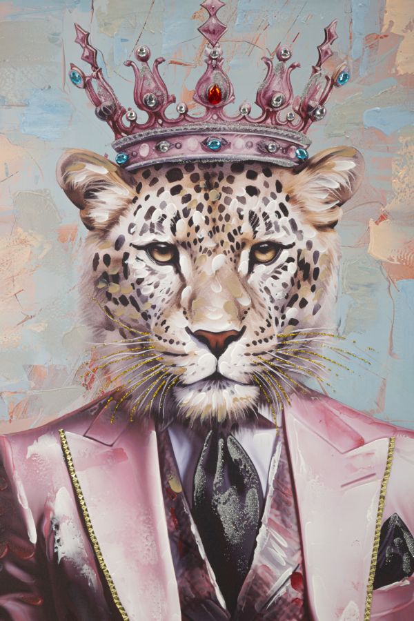 Pintura em Tela – Multicolor – Madeira – Metal