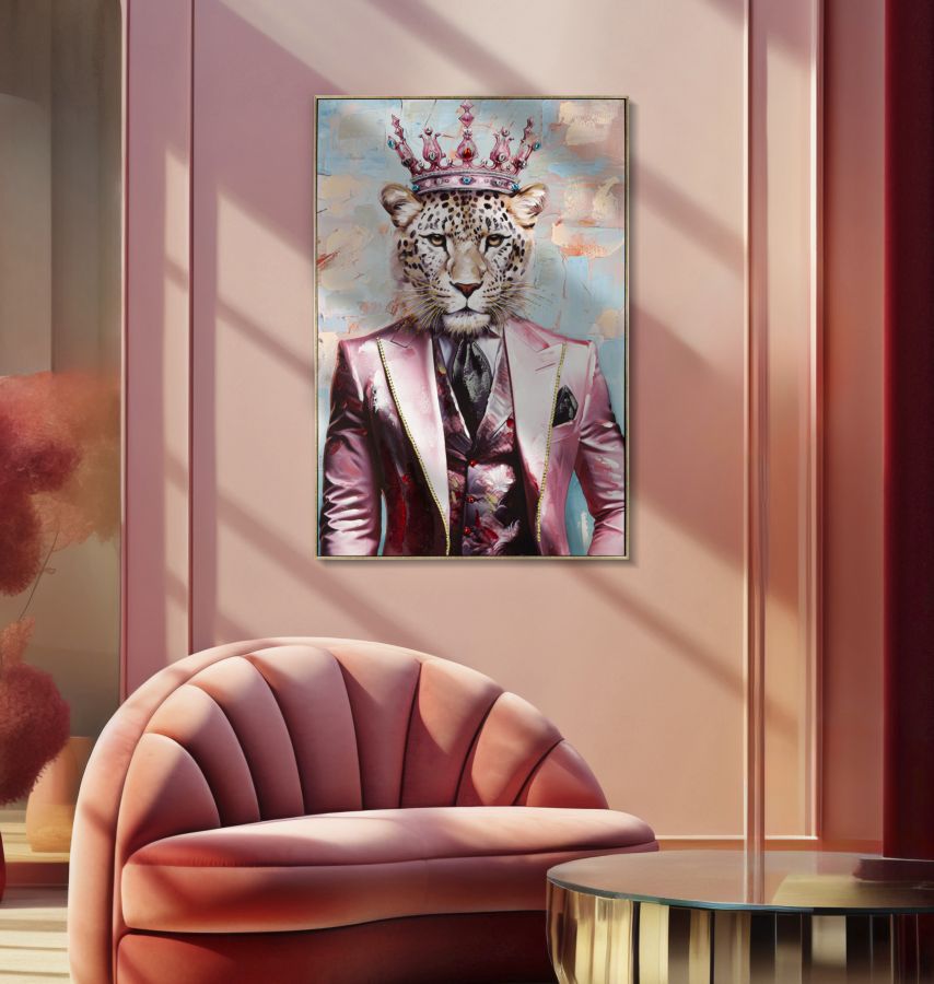 Pintura em Tela – Multicolor – Madeira – Metal