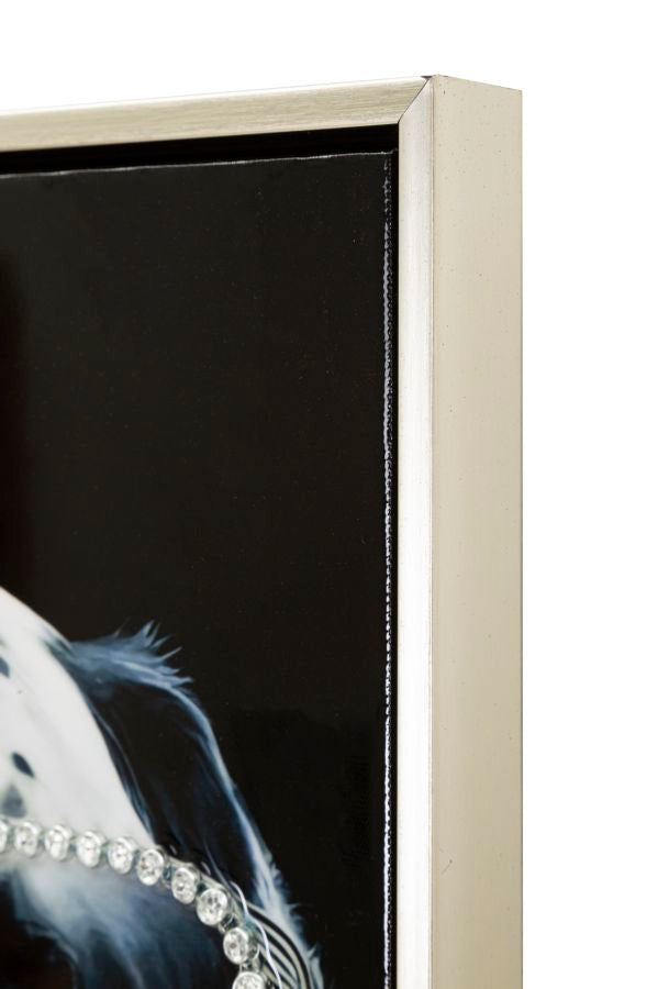 Pintura em Tela – Moldura em Madeira e Metal – Multicolor