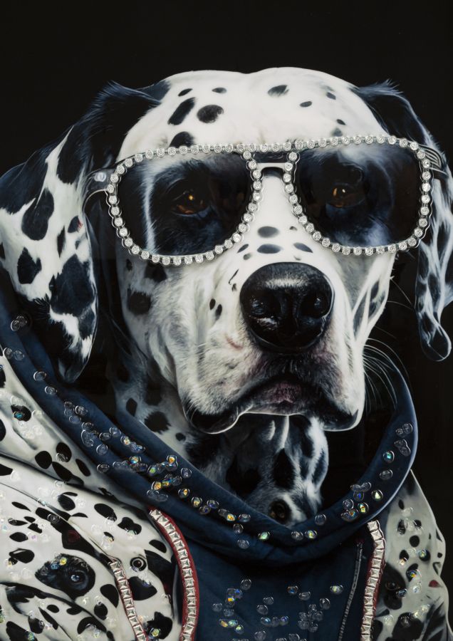 Pintura em Tela – Moldura em Madeira e Metal – Multicolor