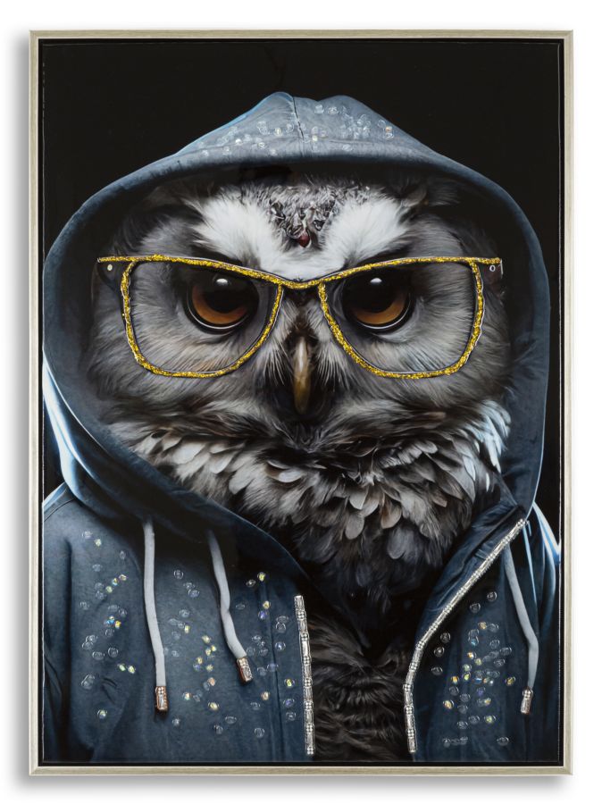 Pintura em Tela – Multicolor – Metal, Madeira de Abeto, Tela