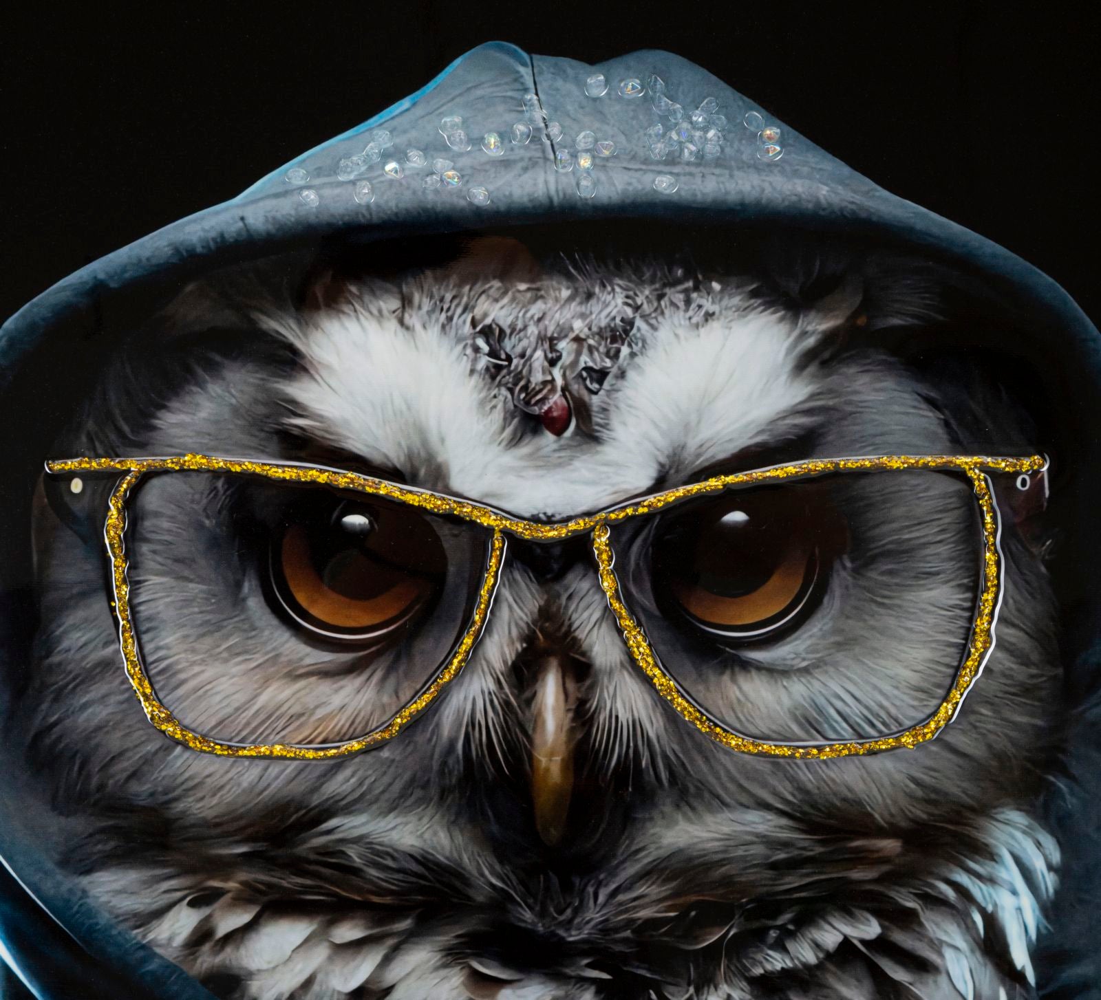 Pintura em Tela – Multicolor – Metal, Madeira de Abeto, Tela