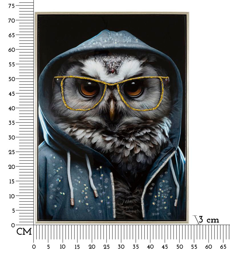 Pintura em Tela – Multicolor – Metal, Madeira de Abeto, Tela