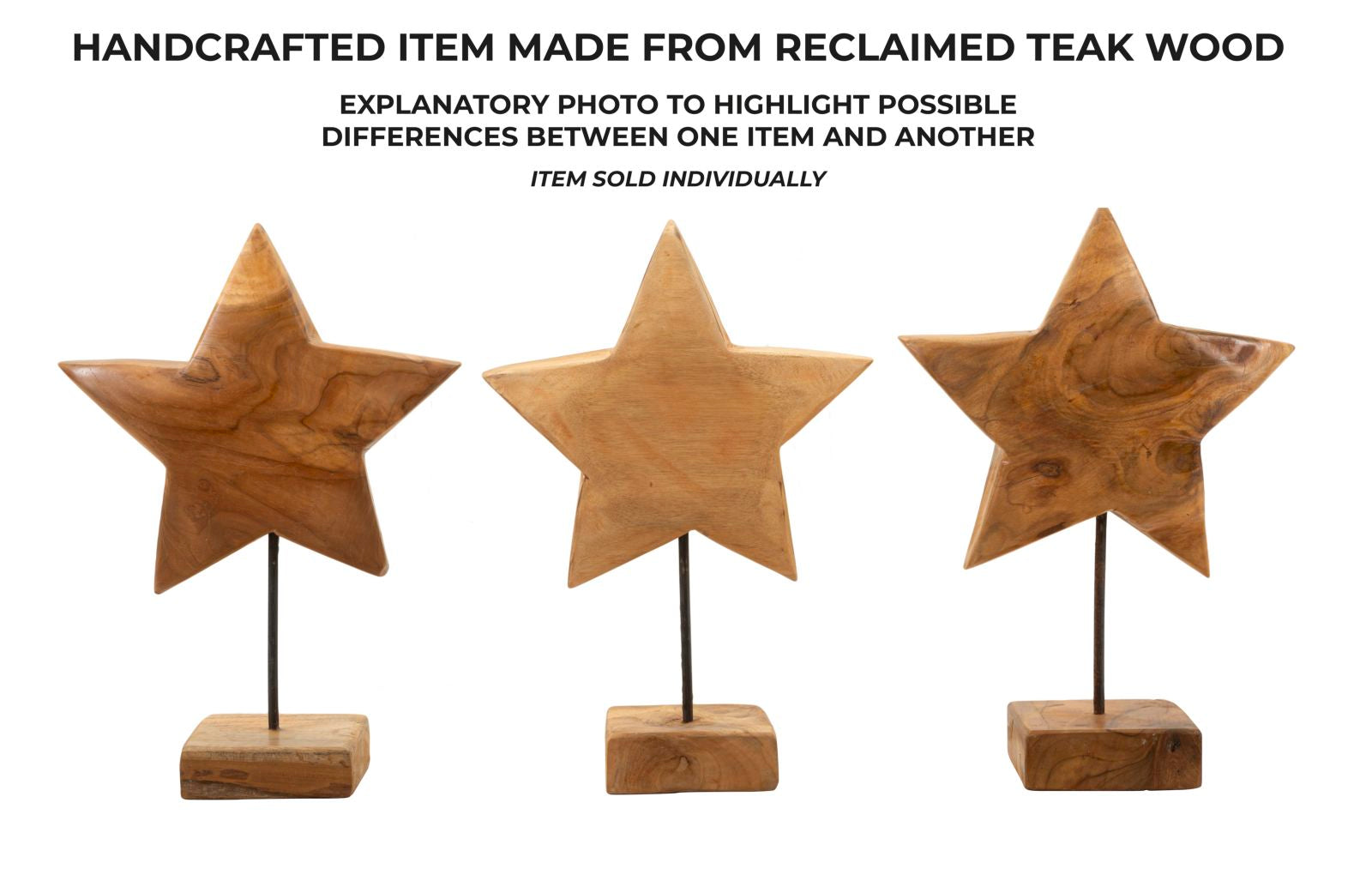 Escultura Estrela ETNICH – Castanho