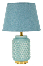 Candeeiro de mesa MODERN – Azul Claro